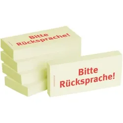 Haftnotiz Bitte Rücksprache gelb 5 Stück