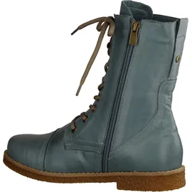 Andrea Conti Damen Stiefelette Schnürboot Leder 0348760, Größe:37 EU, Farbe:Blau - 37