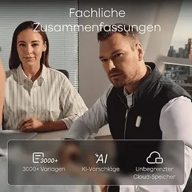 plaud NotePin Single Diktiergerät, Sunset Purple