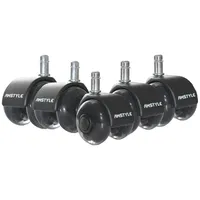 AMSTYLE Möbelrolle 5er Set 11 mm 50 mm