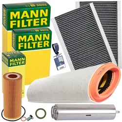 Mann Filtersatz Inspektionspaket Passend Für Bmw 5er E60 E61 525d 530d: Filter, Innenraumluft Bmw: 64316913506 Bmw: 64316935823 Bmw: 64319171858 Bmw: