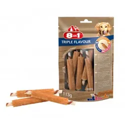 8in1 Triple Flavour Ribs Hundesnacks 10 Packungen