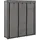 vidaXL Kleiderschrank mit Fächern und Stangen 150 x 175 x 45 cm Grau