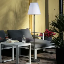 LED Akku Garten Stehleuchte USB aufladbar 4 Helligkeitsstufen H: 150cm