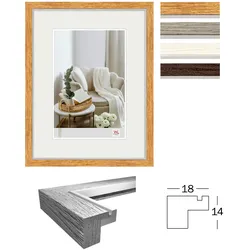 Hygge Holzrahmen 10x15 cm GRAU