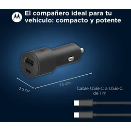 Motorola TurboPower 45W Autolader USB-A/USB-C SJV102-EU, - Weiß
