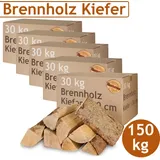 Flameup - Kiefer Brennholz Kaminholz 5-500 kg Holz Für Ofen und Kamin Kaminofen Feuerschale Grill Feuerholz 30 cm Holzscheite Wood Kammergetrocknet