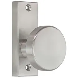 Flachknopf für Einschweißkästen 005/330/154 (Ausführung: festdrehbar auf Rosette gelagert)