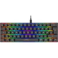 deltaco Gaming Mini Mechanical 60% Layout, Content RED, USB Schwarz