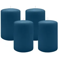 Kopschitz Kerzen Stumpenkerze 4 St. blau Ø 100 x 150 mm