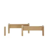 deinbett Fußset ¦ holzfarben ¦ Maße (cm): B: 38 H: 14