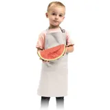 Kinderschürze 43x53cm 3-6 Jahre weiß