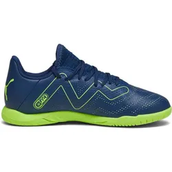 PUMA Kinder Fussball-Hallenschuhe FUTURE PLAY IT, PERSIAN BLUE-PRO GREEN, 34