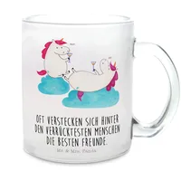 Mr. & Mrs. Panda Teetasse Einhörner Sekt, Premium Glas, 300 ml