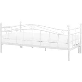 Beliani Bett, Tulle 80 x 200 cm Weiß