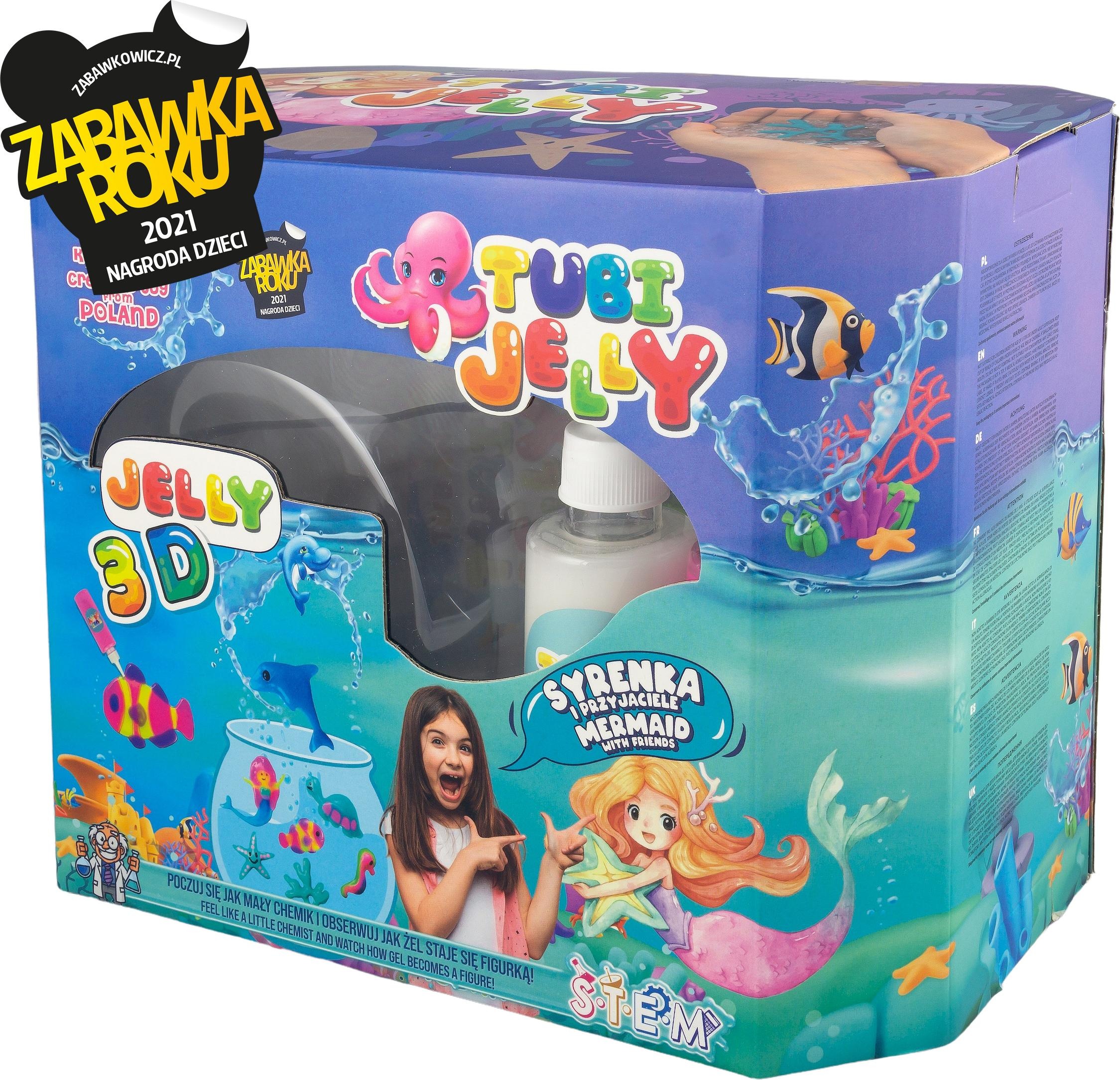 Tuban 8 Farben Tubi Jelly Set mit kleinem Aquarium - Meerjungfrau