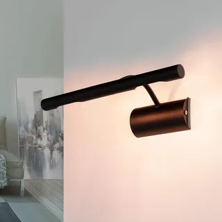 Bilderleuchte aus Metall in Schwarz 2xG9 B:29cm klassisch Spiegelleuchte für Flur Bad Wohnzimmer Schlafzimmer Wandlampe Bilderlampe Wandleuchte Innen