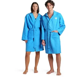 Arena Herren Mantel Compact Microfiber Robe Turquoise-White L