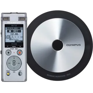 OM System Olympus DM-720 & Record Kit small (4 GB), Diktiergerät Meeting- Aufnahme-Kit Kleine Edition Dm-720 Diktiergerät Meeting- und Aufnahmeset, Kleine Edition