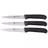 Gräwe Gemüsemesser Set 10 cm 3-tlg. Edelstahl Schwarz