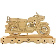Dekohelden24 Ostalgie Moped Schwippbogen 35 x 4 x 21 cm