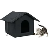 Katzenbett, KatzenhöHle, Katzenhaus Outdoor Winterfest KatzenhöHle FüR DraußEn Mit Abnehmbarem Kissen Mit ReißVerschluss Katzenhaus Aus Oxfordtuch Portables Katzenbett HöHle FüR Kleine Haustiere