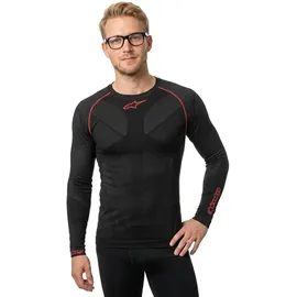 Alpinestars Ride Tech V2 Langarm-baselayer Schwarz/Rot XS-S