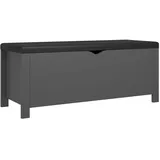 vidaXL Truhenbank Grau 105 x 40 x 45 cm