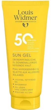 Louis Widmer Sun Gel SPF50 Ohne Parfüm Tube 100ml