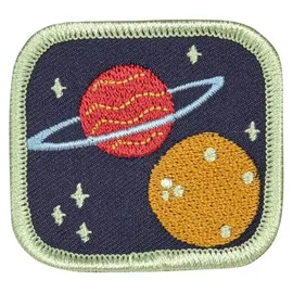 Lässig Anhänger & Patches Set Unique Weltraum | Bunt