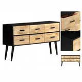 vidaXL Sideboard 110x33x64 cm Massivholz Mango