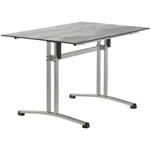 Sieger Klapptisch 120x80x73 cm Stahl/Polytec® Hellgrau