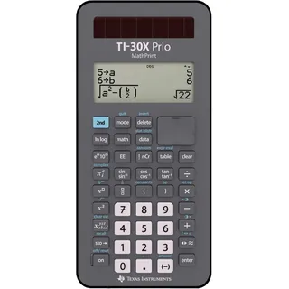 Texas Instruments TI-30X Prio MathPrint Wissenschaftlicher Schulrechner Schwarz Display (Stellen): 64 batteriebetrieben, solarbetrieben