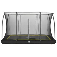 Salta Trampolin Comfort Edition Ground mit Sicherheitsnetz 366 x 244 cm schwarz