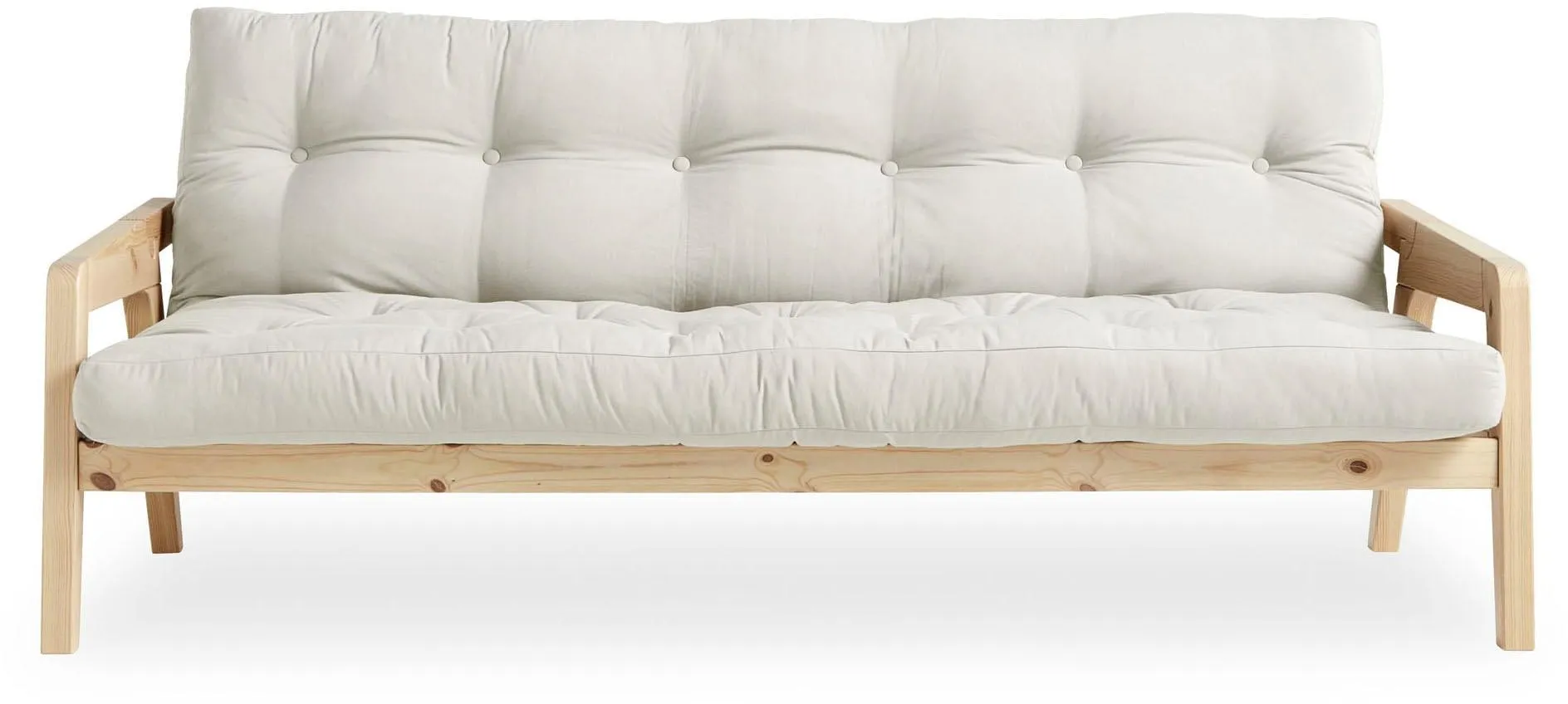 Karup Design Schlafsofa, Mit Holzstruktur, inkl. Futonmatratze, Liegefläche 130x190 cm Karup Design natur