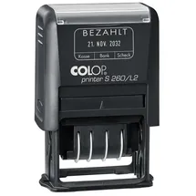Colop Datumstempel S 260/L2 Bezahlt schwarz