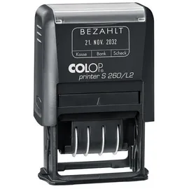Colop Datumstempel S 260/L2 Bezahlt schwarz