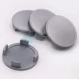 4 x Nabenkappen Nabendeckel Felgendeckel 57,5-52,5 mm - silber