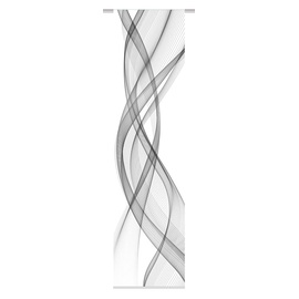 Home Fashion FERROL Schiebevorhang Digitaldruck, Stoff, grau, 245 x 60 cm