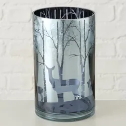 Windlicht Winta 20cm hellblau