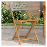 vidaXL Gartenstuhl 47 x 52,5 x 80 cm grau 2 St.