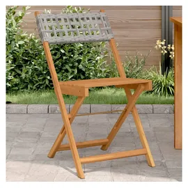 vidaXL Gartenstuhl 47 x 52,5 x 80 cm grau 2 St.
