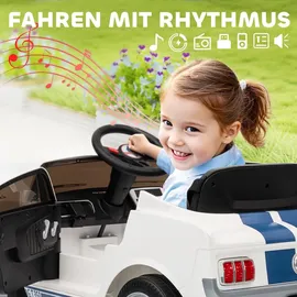 aiyaplay Kinder Elektroauto Ford Shelby GT 350 12V weiß (1-tlg)