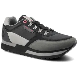 Schwarze Sneakers Cross Jeans Bequeme Herrenschuhe, 42