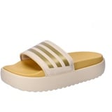 Adidas Damen Adilette Platform Slides, crystal sand/gold met/semi spark, 43 EU