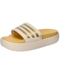 Adidas Damen Adilette Platform Slides, crystal sand/gold met/semi spark, 43 EU