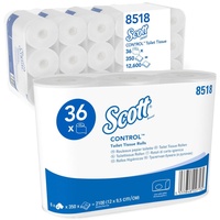 Scott Control Toilettenpapier 3-lagig, 36 Rollen