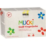 Kreul Mucki Stoff-Fingerfarbe 6er Set