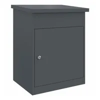 VidaXL Paketdrop-Box Anthrazit inkl. Zeitungsfach