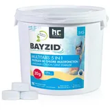 BAYZID® 1x 5 kg Multitabs 20g 5in1 für Pools in Eimer